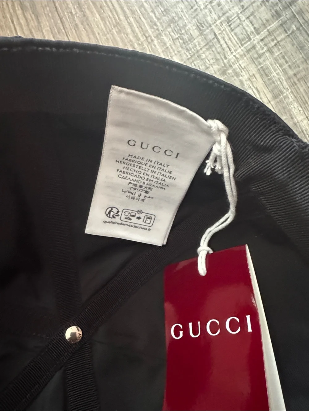 Gucci Logo Web Nylon Baseball Cap